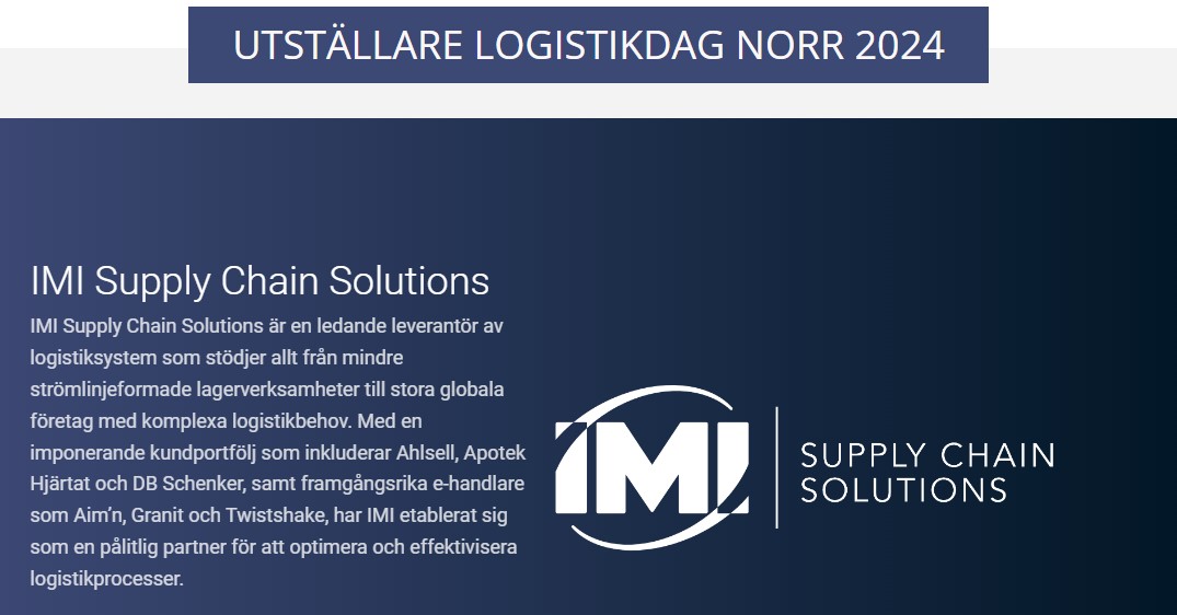 Logistikdag Norr - Norrbottens Handelskammare